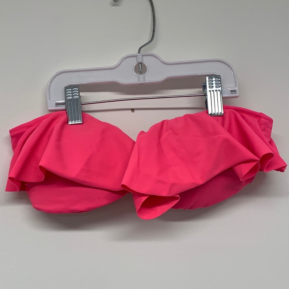 Victoria Secret Hot Pink Bandeau Swim Top